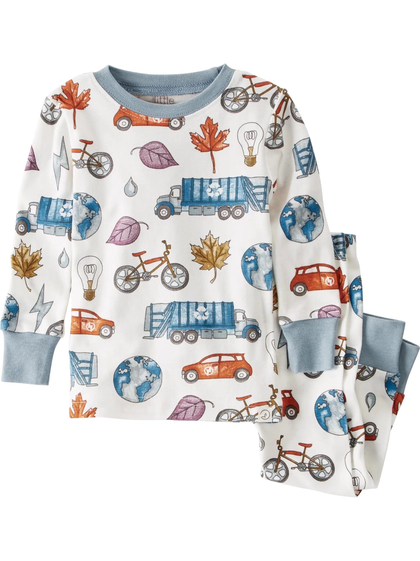 little planet by carters unisex-baby Baby and Toddler 2-piece Pajamas made with Organic Cotton Sustainability Print 18 Months