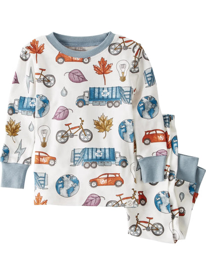 little planet by carters unisex-baby Baby and Toddler 2-piece Pajamas made with Organic Cotton Sustainability Print 18 Months